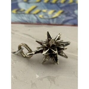 Vintage Old Salem 3D Star Stelring Silver Hand & Hammer Charm